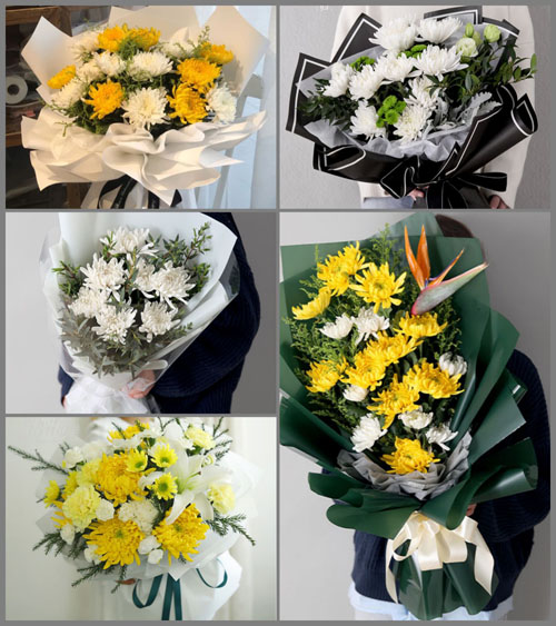 浙江省丽水龙泉市石达石街道上坞村白事花束代送